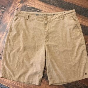 Freeworld Men's Casual Tan Shorts